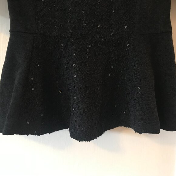 Anthropologie | Deletta Sparkling Boucle Peplum Sweater (Size S) - Picture 9 of 15